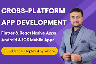 do flutter mobile app development for ios app and android app creation