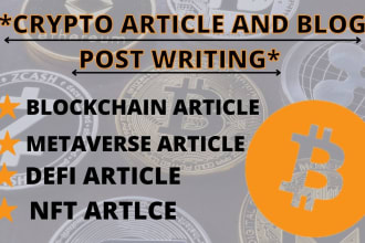 write an engaging crypto article, blog post, blockchain, metaverse, nft, defi