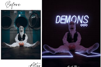 edit attractive and eyecatching images for you