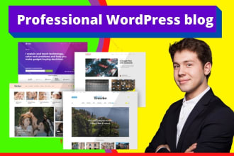 create a professional wordpress blog asap