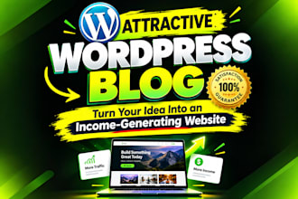 create a professional wordpress blog website