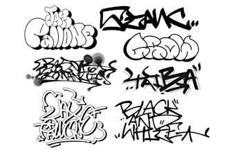 create handstyle graffiti tag or throwup for your logo or name