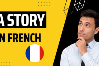 write a story in french