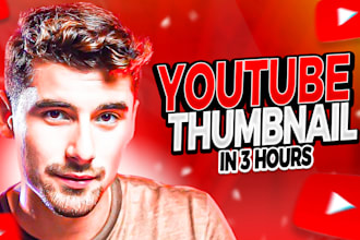 design best youtube thumbnail in 3 hours
