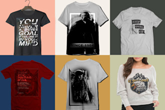 create trendy awesome tshirt design