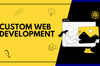 design custom website in react js or vue js