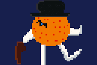 make a pixel art ilustration for you