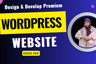 design and develop a premium luxury wordpress website
