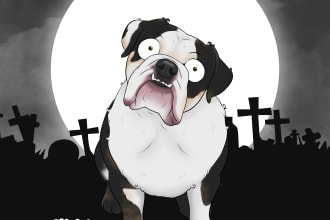 do tim burton pet portrait for you this halloween