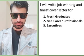 write job winning and finest cover letter for you