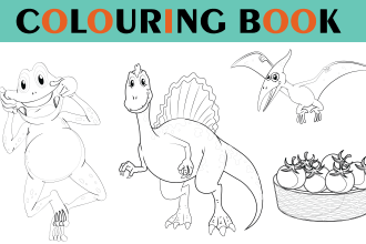 draw children coloring book pages