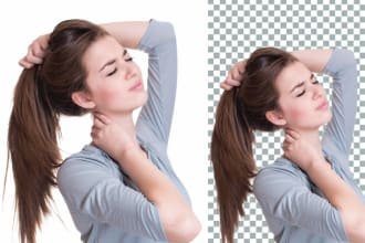 remove product background, retouch, and do  photo editing for amazon