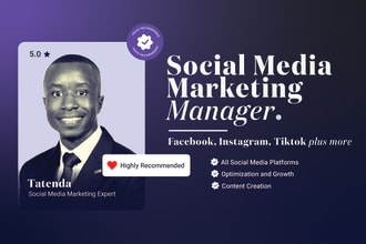 be your expert social media marketing manager