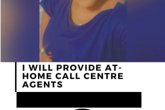 provide at home call centre agents