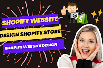 design shopify store or setup shopify website design