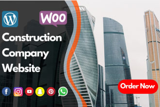 build a professional construction website on elementor