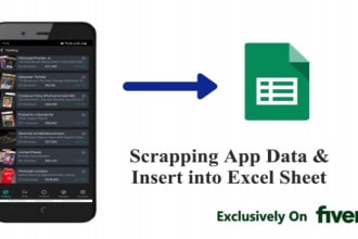 scraping app data into excel sheet