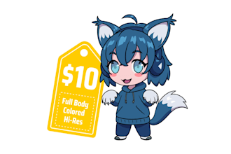 draw your character in chibi or kawaii style