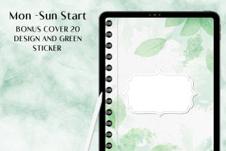 design digital  planner with good notes ipad planner
