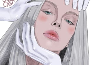 create a stylized portrait illustration