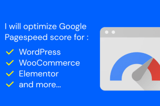 optimize pagespeed score for wordpress and elementor