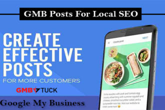 do gmb posts with geotag images for gmb listings rankings