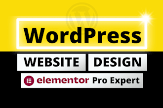create wordpress website, elementor website by elementor pro