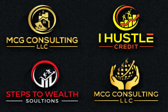 do modern financial, marketing, and credit repair logo