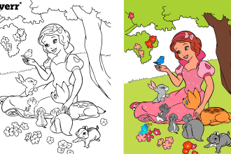 draw unique coloring book pages for children