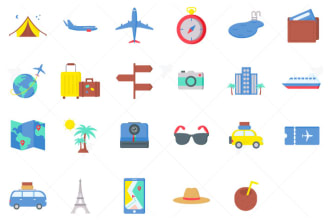 design unique custom icons for your website, app or game