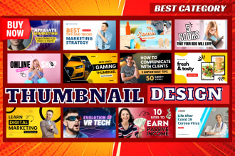design best category matched clickbait youtube thumbnails