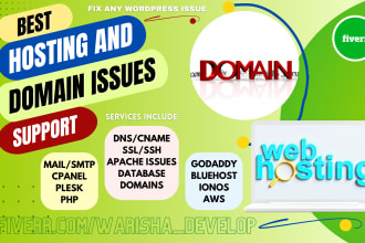 fix website domain and hosting issues and problems