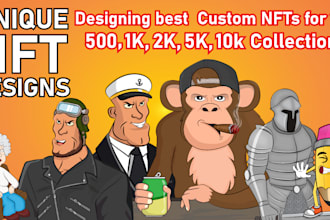 design and generate unique nft art
