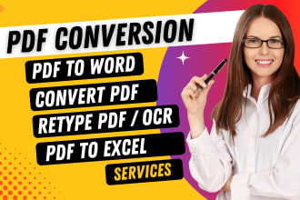 convert PDF to word, excel, powerpoint in 30 minutes