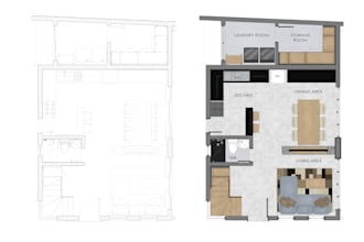 render floor plans using photoshop