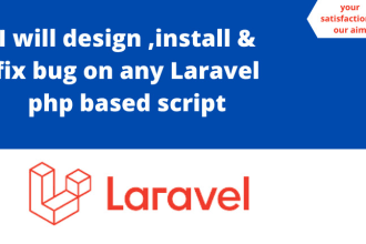 design, fix, and install PHP laravel websites and scripts