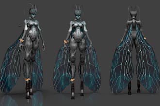 sculpt detailed 3d miniatures ready for 3d printing