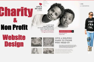 design a modern nonprofit and charity wordpress website