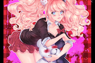 half body character art