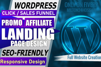create clickfunnel sales funnel landing page, clickbank, wordpress blog site