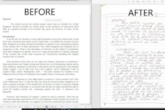 rewrite english and hindi scanned documents