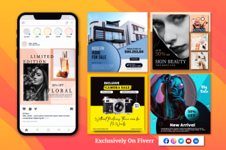 design social media posts, facebook ads, instagram posts