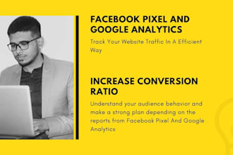 setup facebook pixel, google analytics, tag manager, fb shop, ig shop