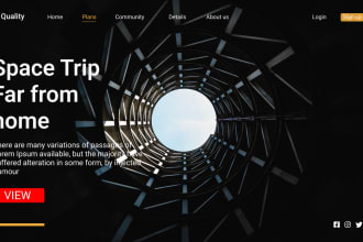 design modern professional and custom landing page or home page