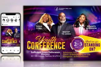 design amazing event and church flyer within 4 to 20hrs