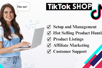 setup tiktok shop dropshipping with product listing, be your tiktok shop manager
