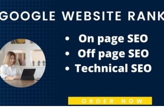 do on page off page SEO and profile backlinks for google website ranking
