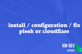 install, fix or migrate plesk and cloudflare