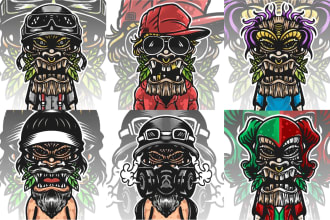 create custom cartoon character for your nft collection art