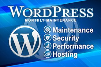 do wordpress website maintenance and hosting